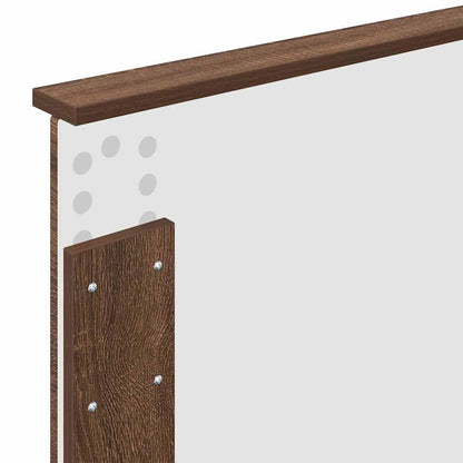 Hoofdbord met hoofdeinde Bruin Eiken 75 cm Bewerkt hout