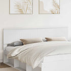 White Headboard 200 cm Engineered Wood