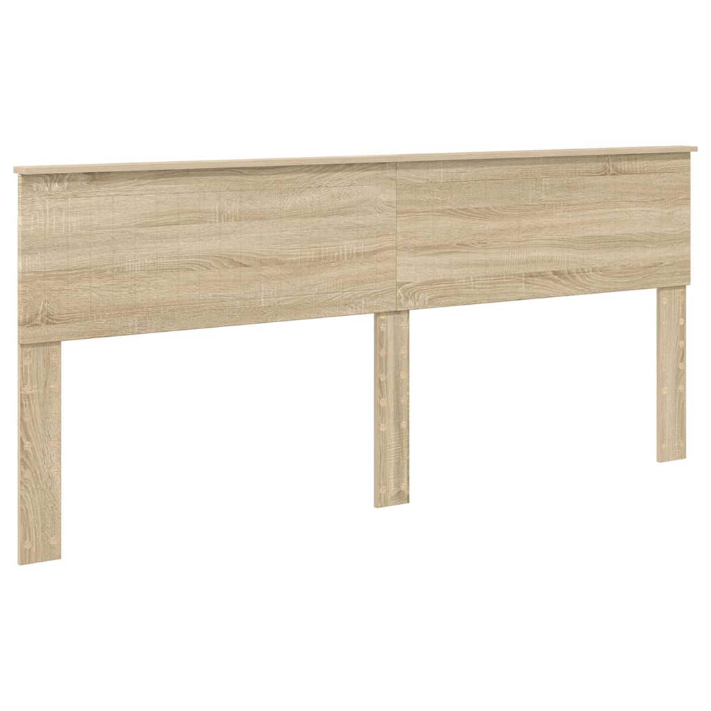Hoofdbord met hoofdeinde Sonoma Eiken 200 cm Bewerkt hout