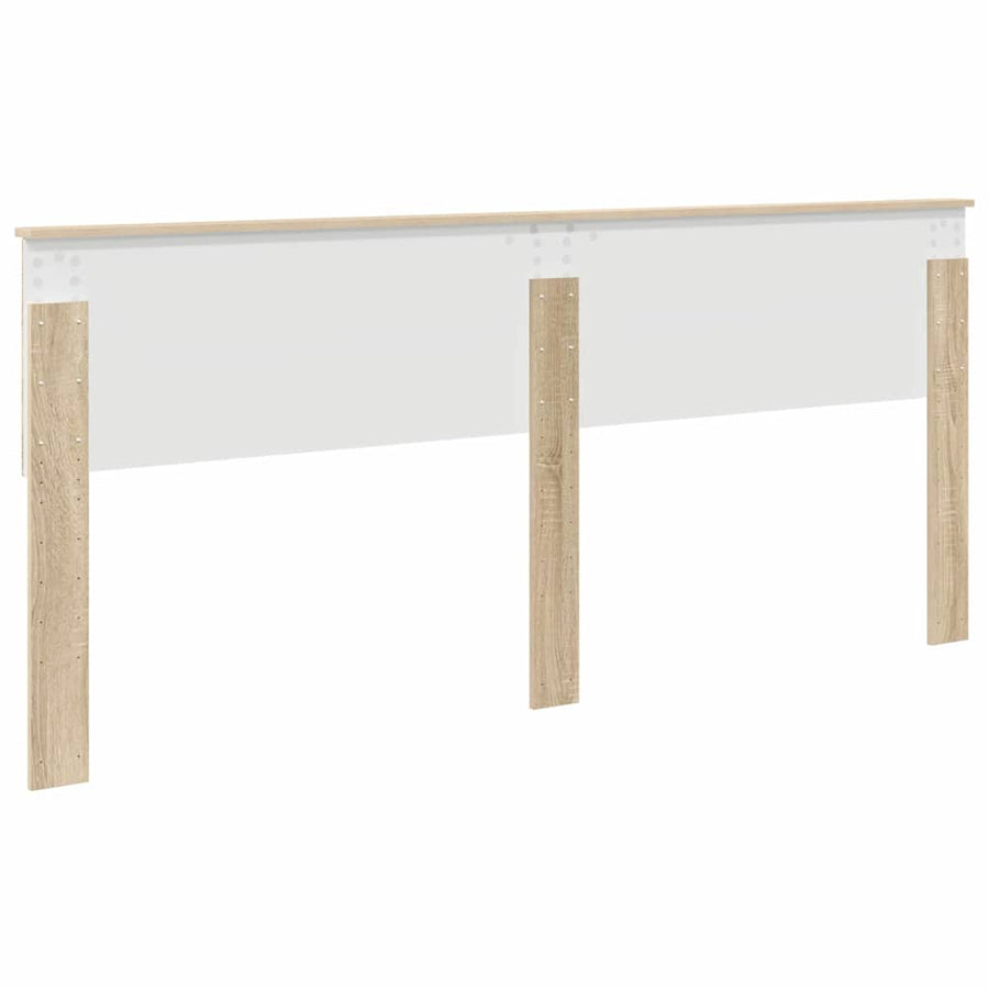Hoofdbord met hoofdeinde Sonoma Eiken 200 cm Bewerkt hout