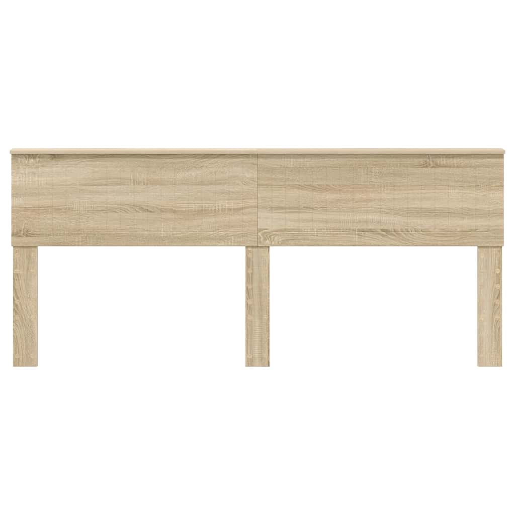 Hoofdbord met hoofdeinde Sonoma Eiken 200 cm Bewerkt hout