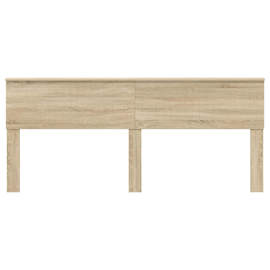 Hoofdbord met hoofdeinde Sonoma Eiken 200 cm Bewerkt hout