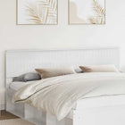Headboard Glossy White 200 cm Engineered wood