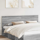Headboard Grey Sonoma 200 cm Engineered Wood