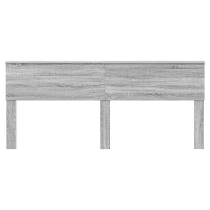 Hoofdbord met hoofdeinde Grijs Sonoma 200 cm Bewerkt hout