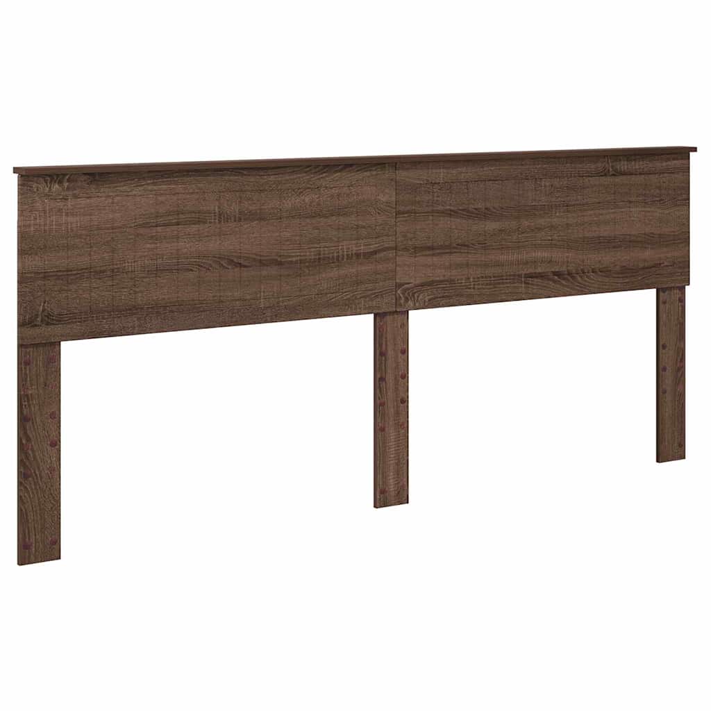 Hoofdbord met hoofdeinde Bruin Eiken 200 cm Bewerkt hout