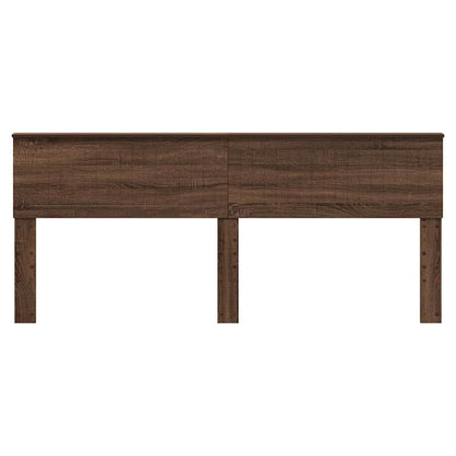 Hoofdbord met hoofdeinde Bruin Eiken 200 cm Bewerkt hout