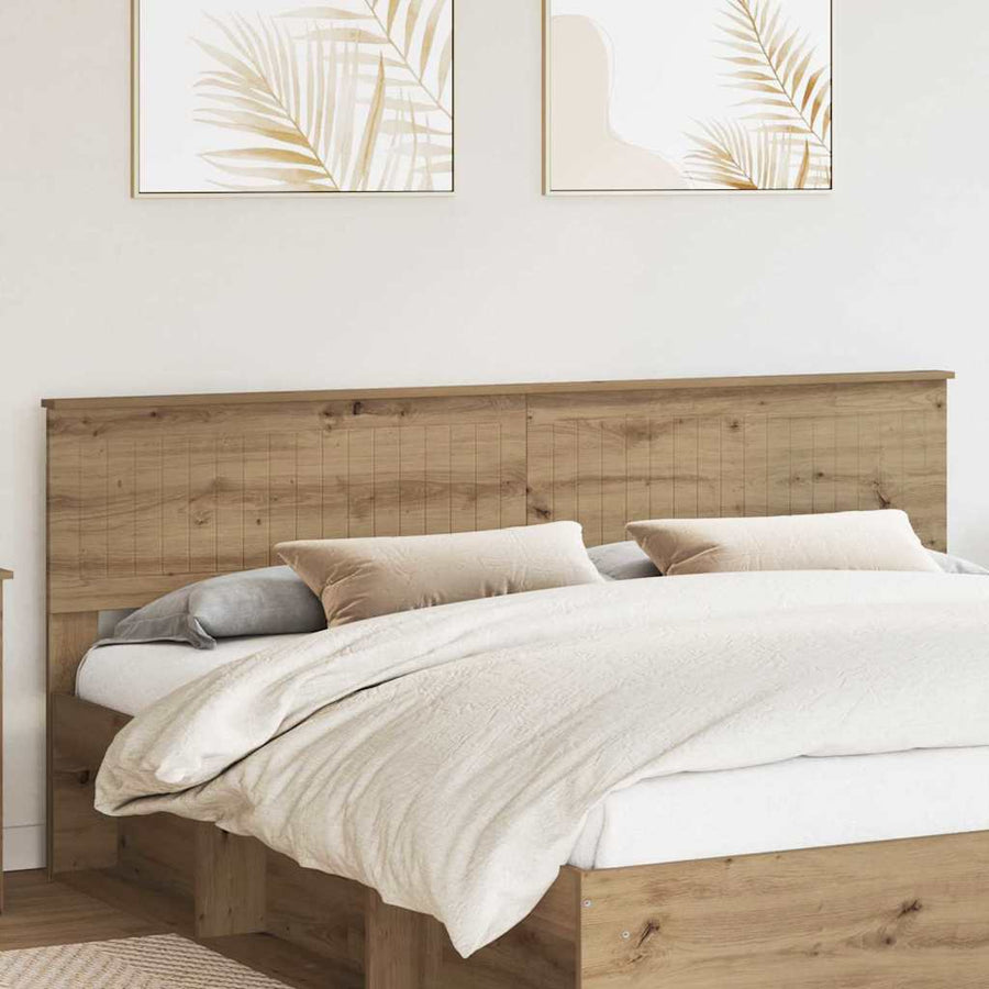 Hoofdbord met hoofdeinde Artisan Eiken 200 cm Bewerkt hout
