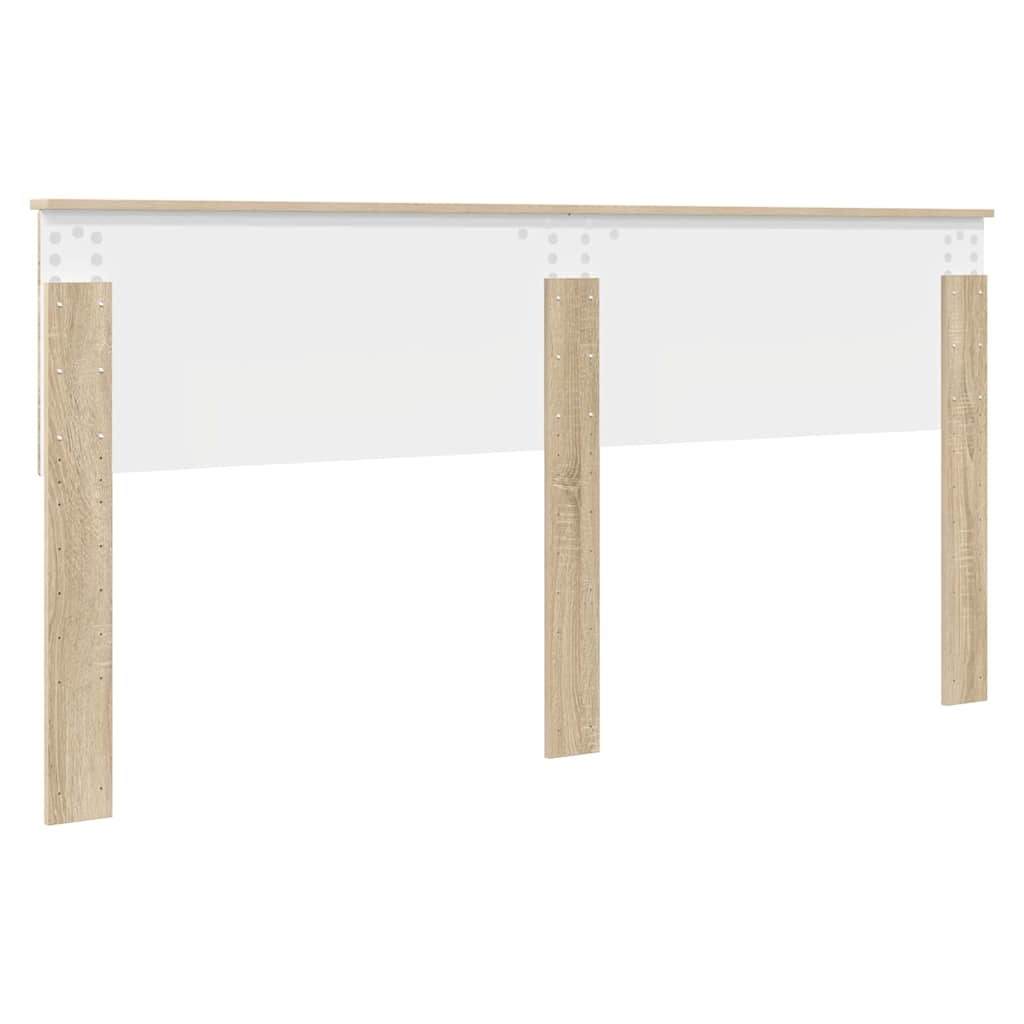 Hoofdbord met hoofdeinde Sonoma Eiken 180 cm Bewerkt hout