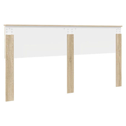 Hoofdbord met hoofdeinde Sonoma Eiken 180 cm Bewerkt hout