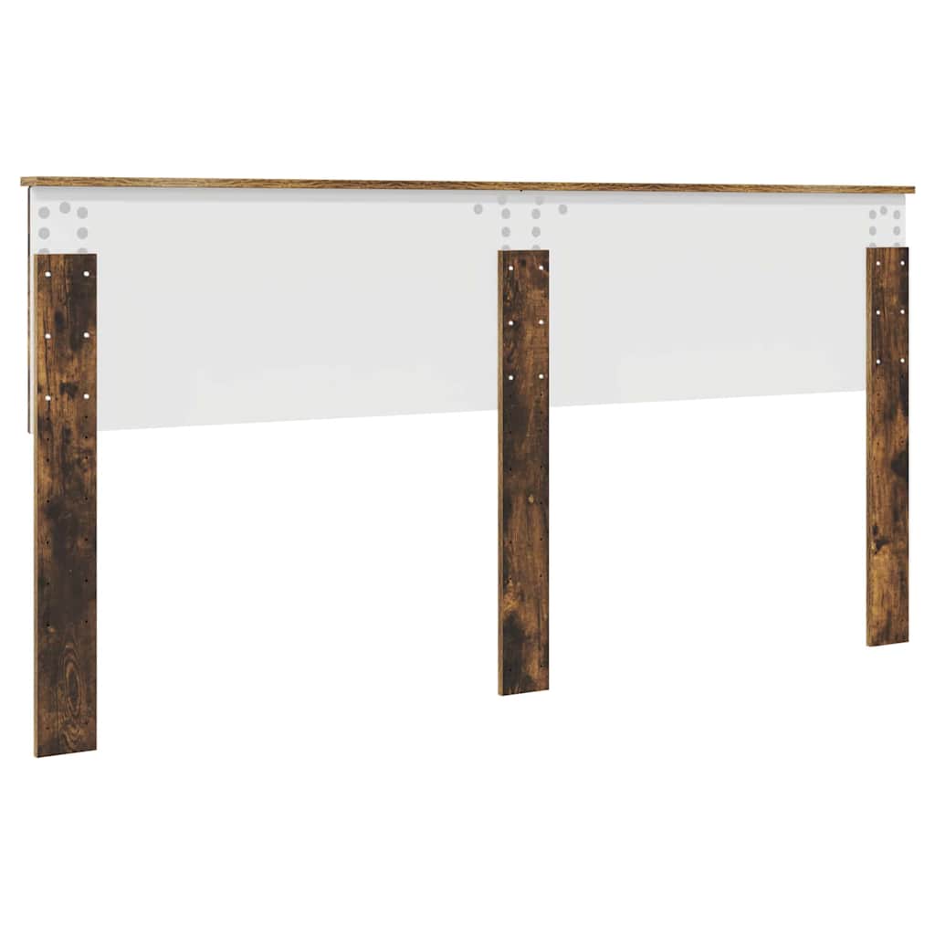 Hoofdbord met hoofdeinde Gerookt eiken 180 cm Bewerkt hout