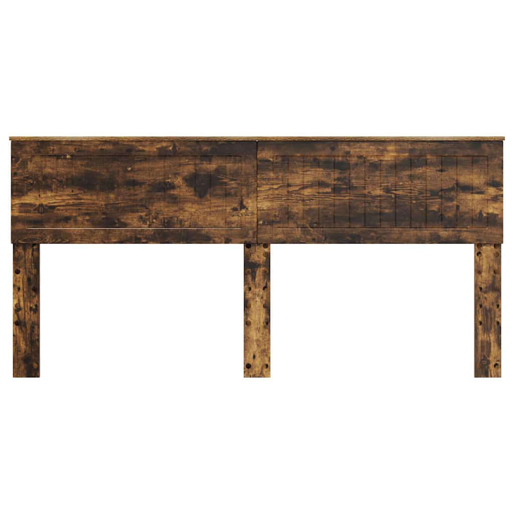 Hoofdbord met hoofdeinde Gerookt eiken 180 cm Bewerkt hout