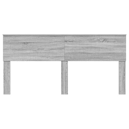 Hoofdbord met hoofdeinde Grijs Sonoma 180 cm Bewerkt hout