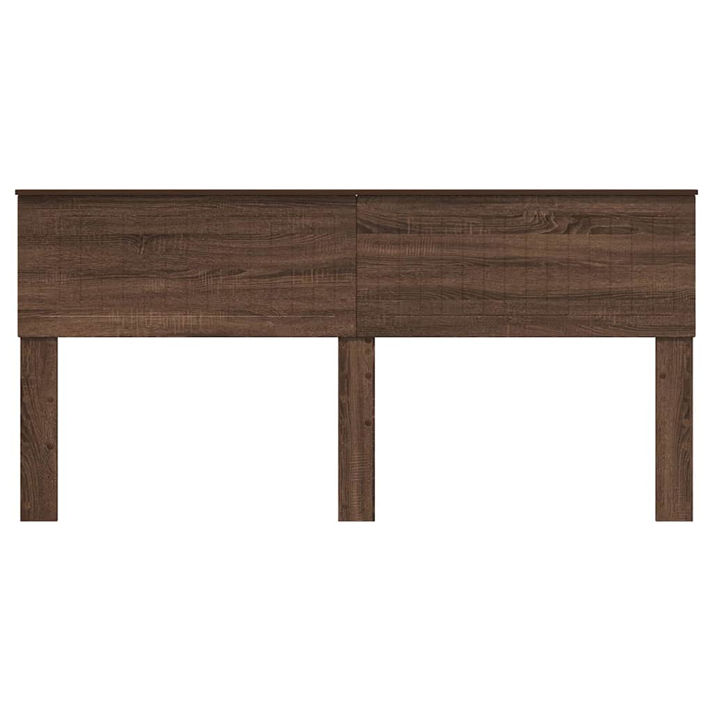 Hoofdbord met hoofdeinde Bruin Eiken 180 cm Bewerkt hout