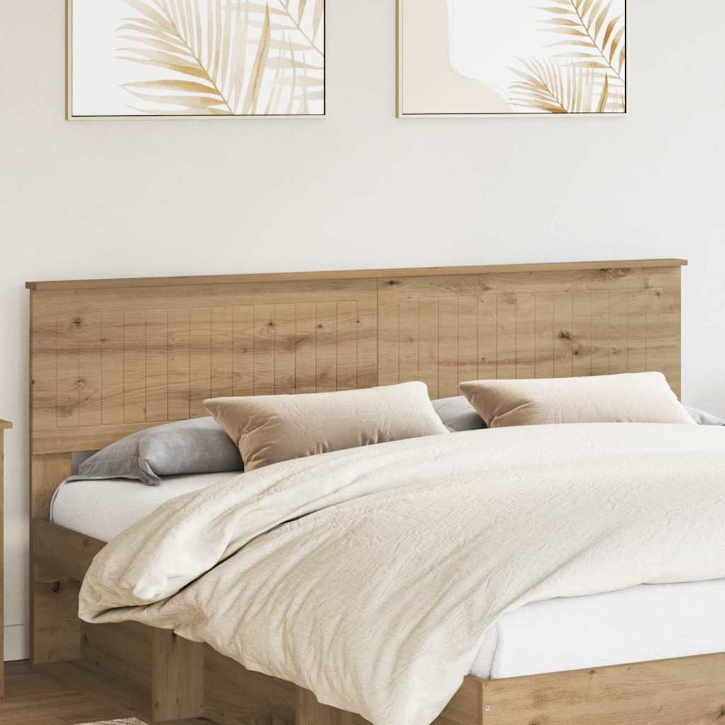 Hoofdbord met hoofdeinde Artisan Eiken 180 cm Bewerkt hout