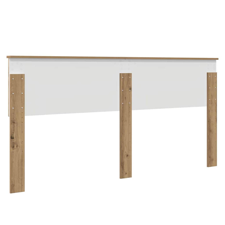 Hoofdbord met hoofdeinde Artisan Eiken 180 cm Bewerkt hout