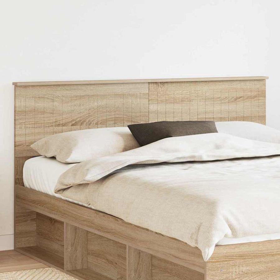 Hoofdbord met hoofdeinde Sonoma Eiken 160 cm Bewerkt hout