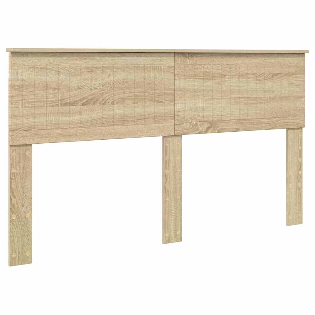 Hoofdbord met hoofdeinde Sonoma Eiken 160 cm Bewerkt hout