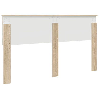 Hoofdbord met hoofdeinde Sonoma Eiken 160 cm Bewerkt hout
