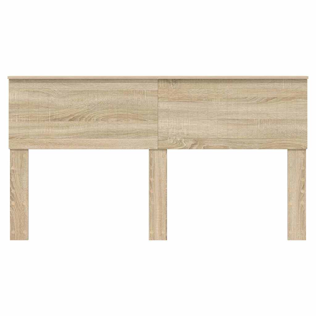 Hoofdbord met hoofdeinde Sonoma Eiken 160 cm Bewerkt hout