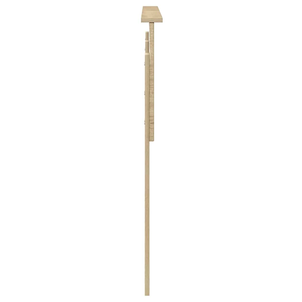 Hoofdbord met hoofdeinde Sonoma Eiken 160 cm Bewerkt hout