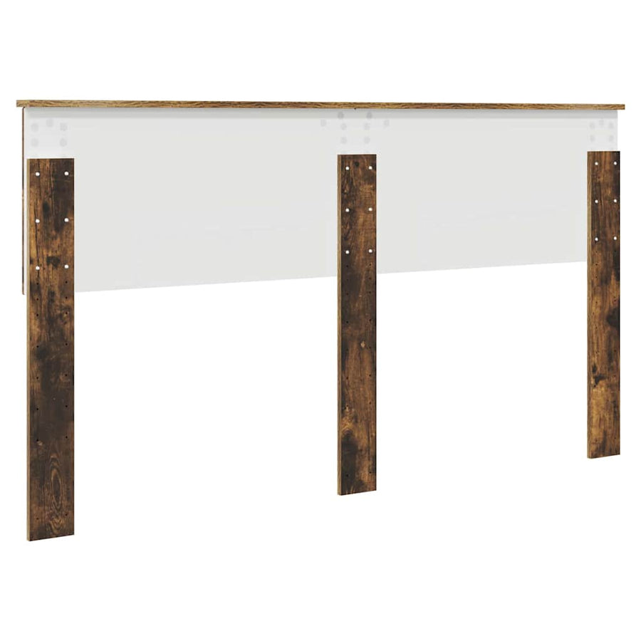 Hoofdbord met hoofdeinde Gerookt eiken 160 cm Bewerkt hout