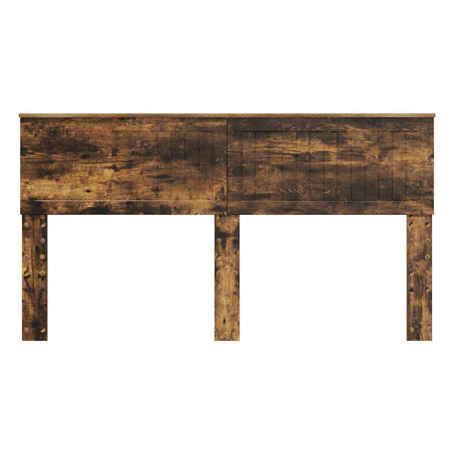 Hoofdbord met hoofdeinde Gerookt eiken 160 cm Bewerkt hout