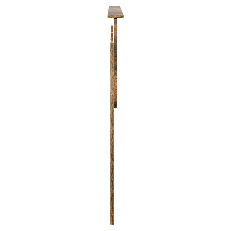 Hoofdbord met hoofdeinde Gerookt eiken 160 cm Bewerkt hout