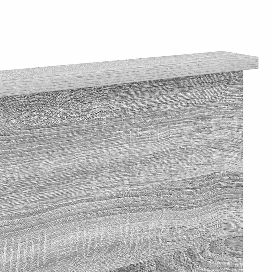 Hoofdbord met hoofdeinde Grijs Sonoma 160 cm Bewerkt hout