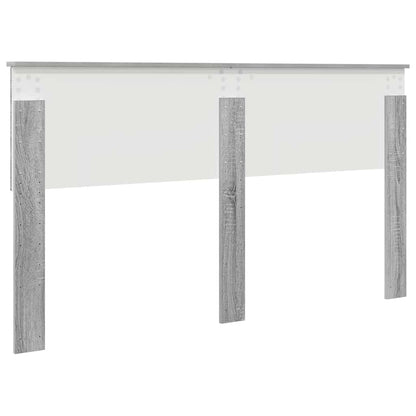 Hoofdbord met hoofdeinde Grijs Sonoma 160 cm Bewerkt hout