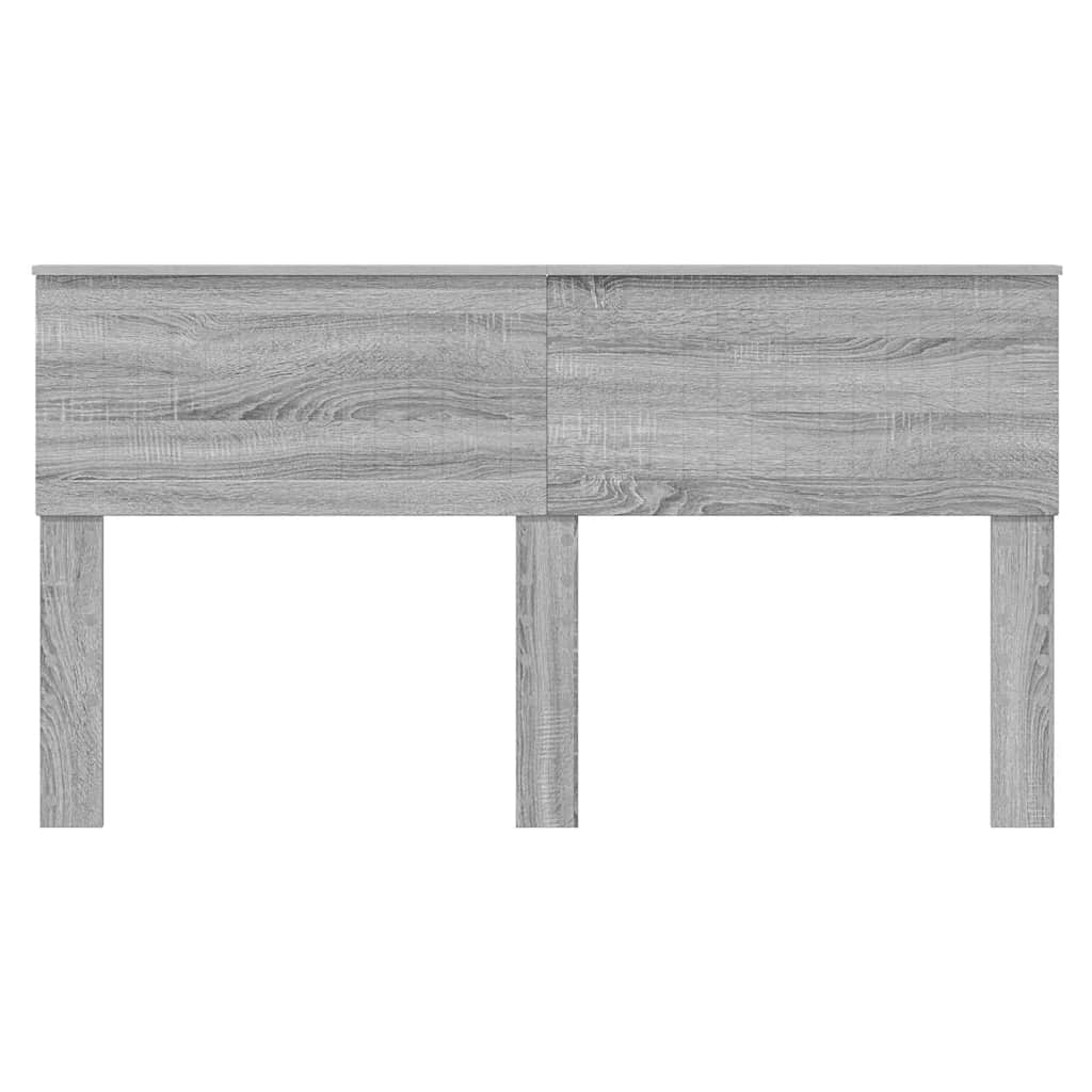 Hoofdbord met hoofdeinde Grijs Sonoma 160 cm Bewerkt hout