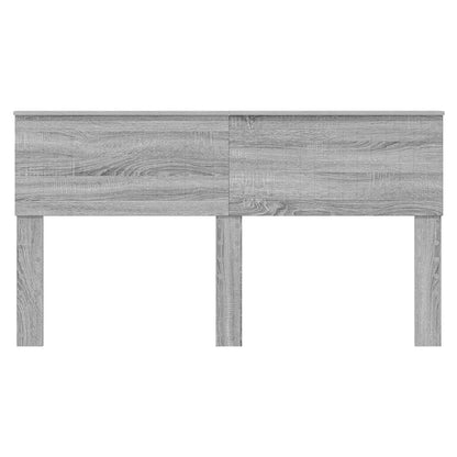 Hoofdbord met hoofdeinde Grijs Sonoma 160 cm Bewerkt hout