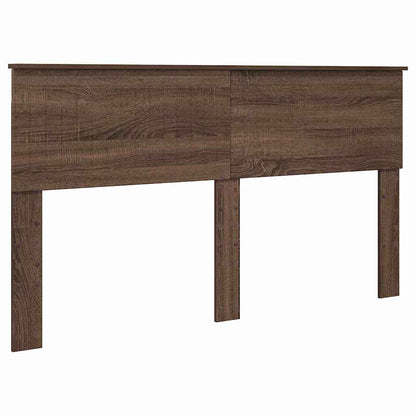Hoofdbord met hoofdeinde Bruin Eiken 160 cm Bewerkt hout