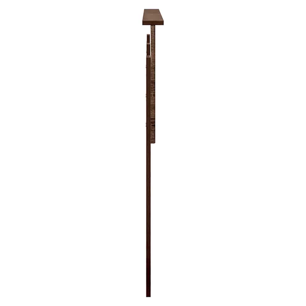 Hoofdbord met hoofdeinde Bruin Eiken 160 cm Bewerkt hout