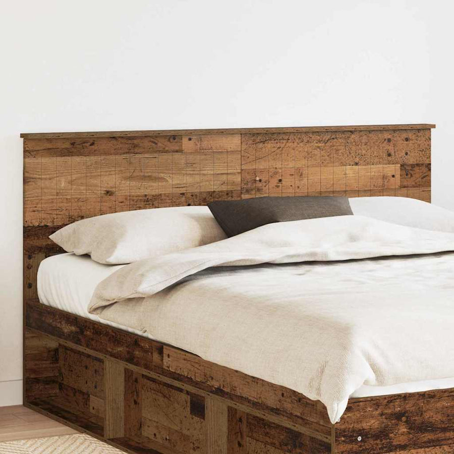 Hoofdbord met hoofdeinde Oud Hout 160 cm Bewerkt hout