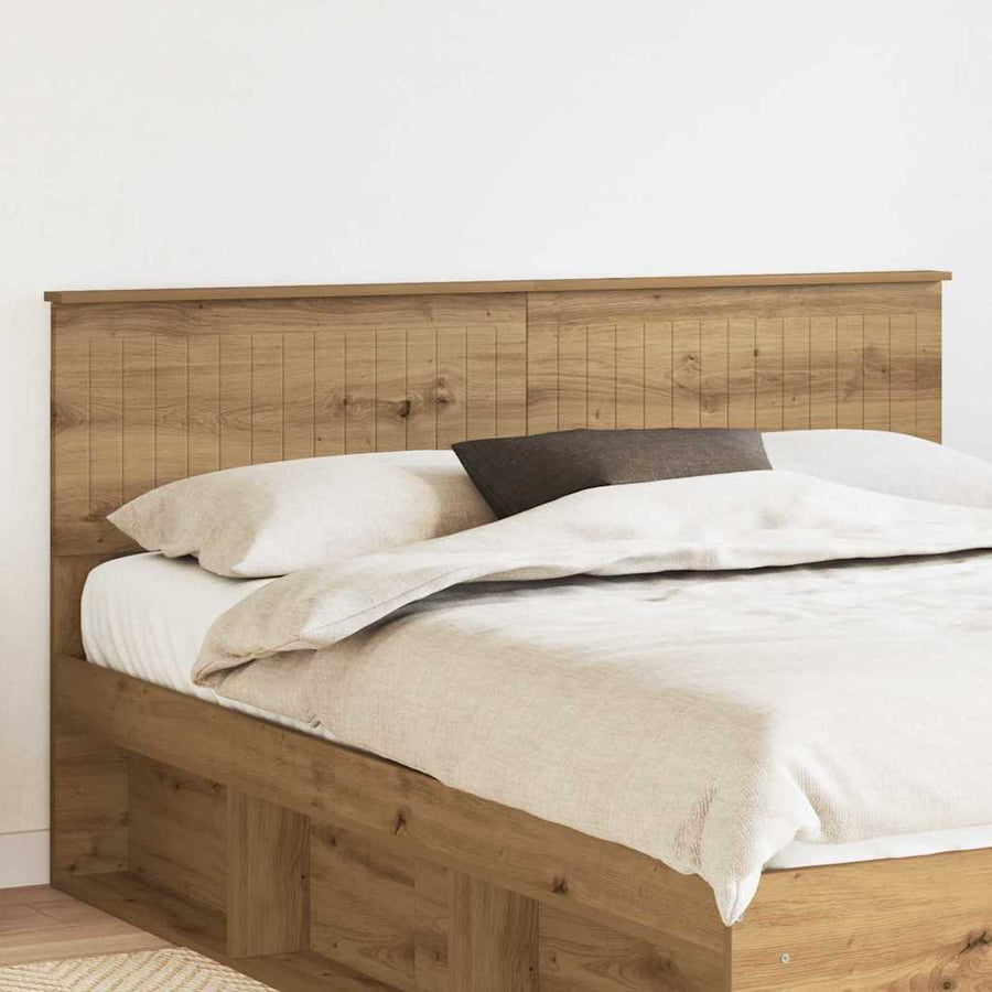 Hoofdbord met hoofdeinde Artisan Eiken 160 cm Bewerkt hout