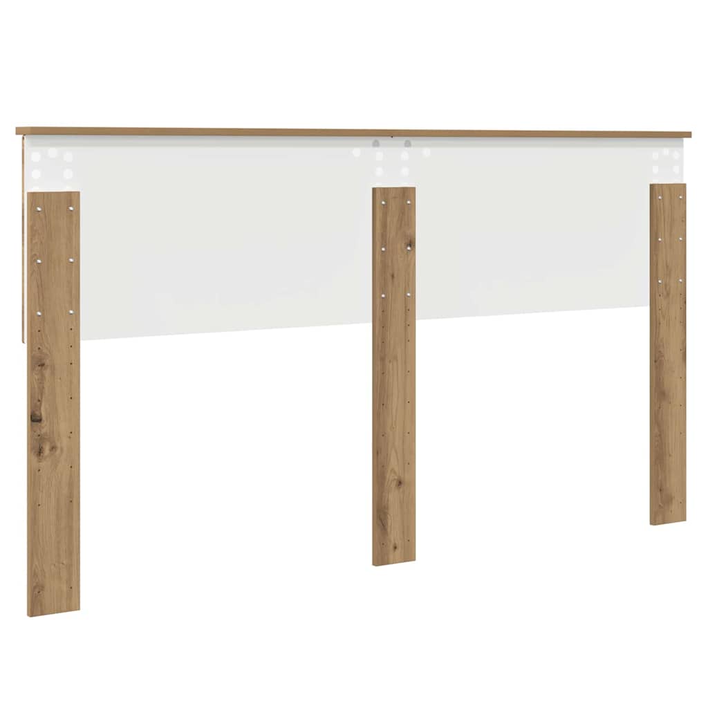 Hoofdbord met hoofdeinde Artisan Eiken 160 cm Bewerkt hout