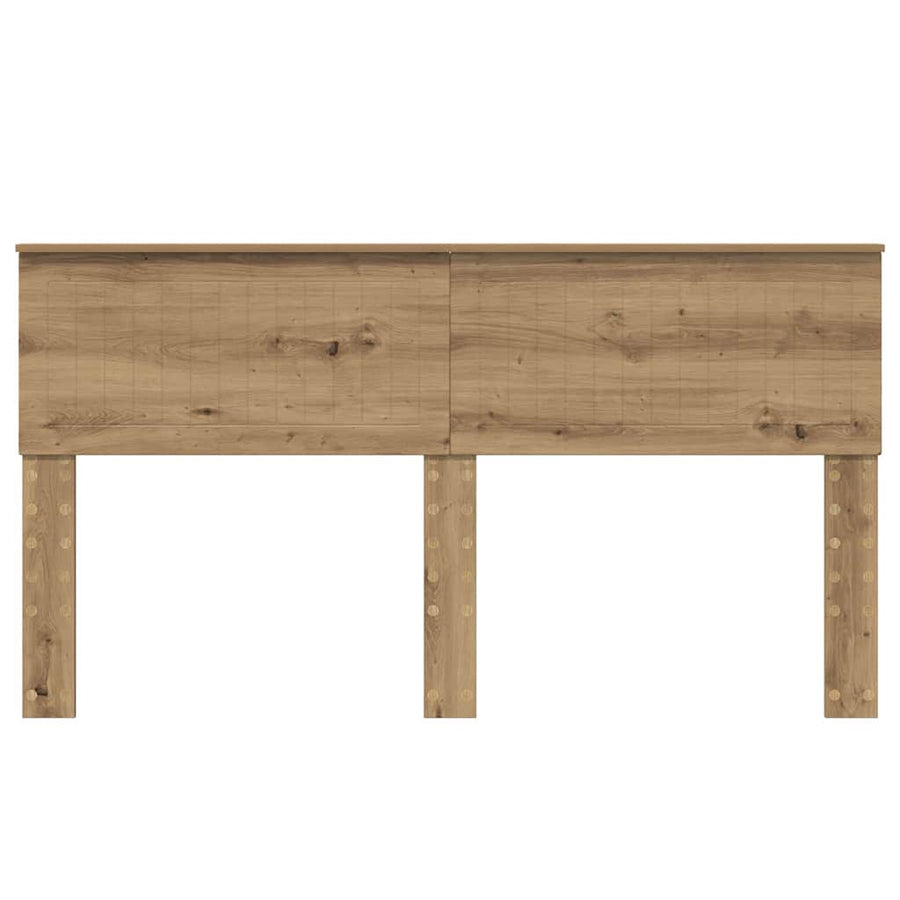 Hoofdbord met hoofdeinde Artisan Eiken 160 cm Bewerkt hout