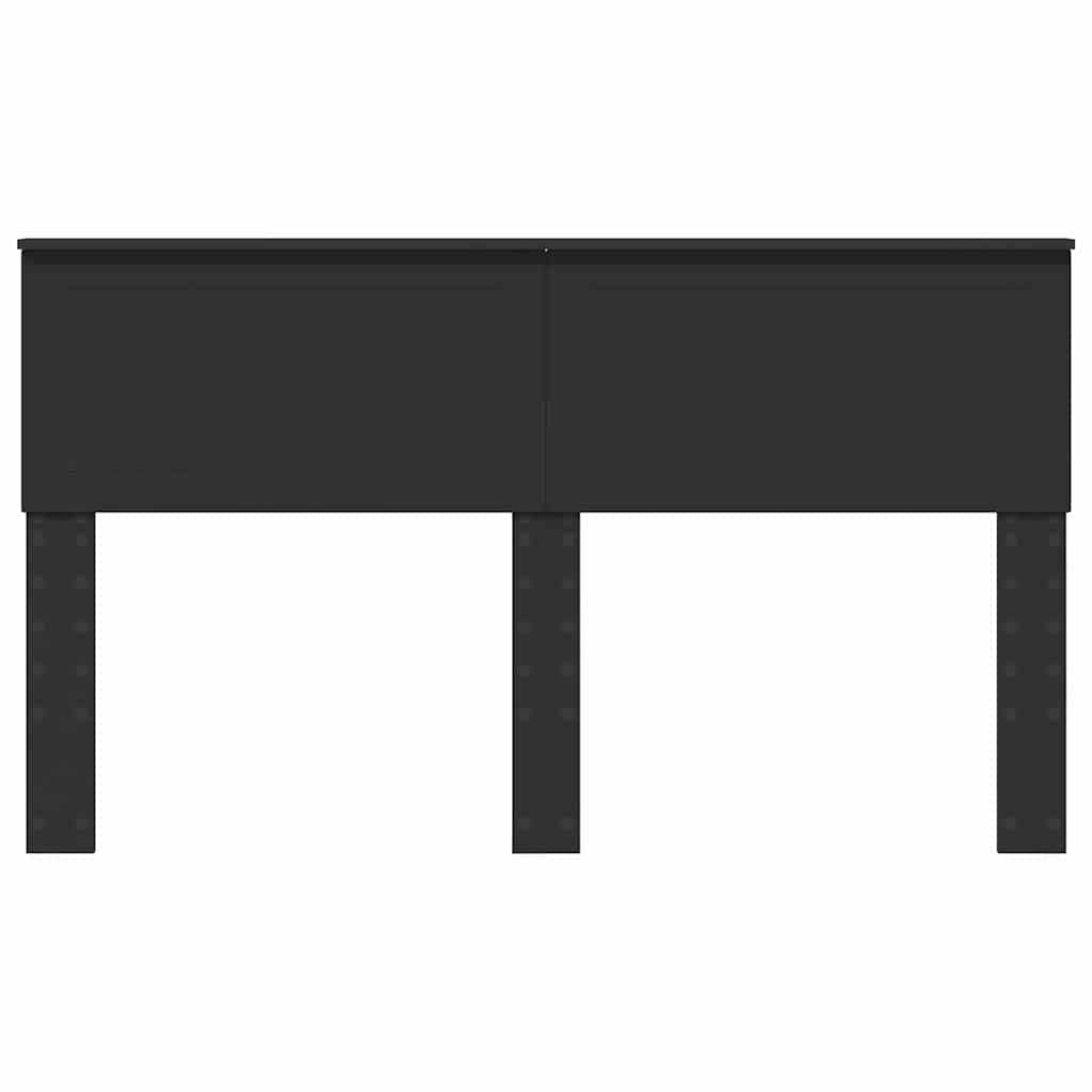 Hoofdbord met hoofdeinde Zwart Eiken 150 cm Bewerkt hout