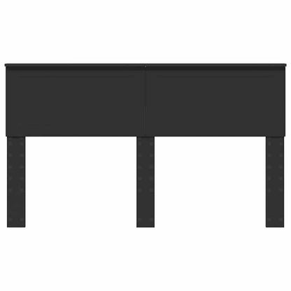 Hoofdbord met hoofdeinde Zwart Eiken 150 cm Bewerkt hout