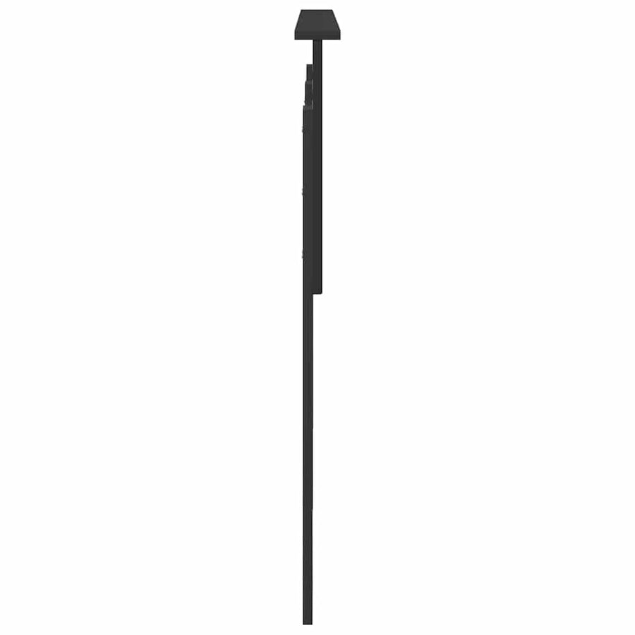 Hoofdbord met hoofdeinde Zwart Eiken 150 cm Bewerkt hout