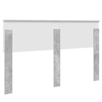 Hoofdbord met hoofdeinde Beton Grijs 150 cm Bewerkt hout