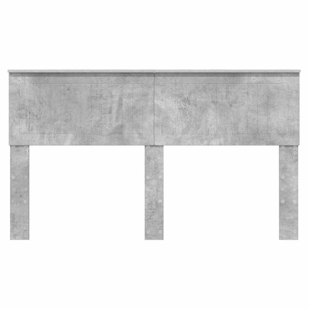 Hoofdbord met hoofdeinde Beton Grijs 150 cm Bewerkt hout