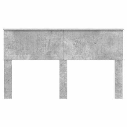 Hoofdbord met hoofdeinde Beton Grijs 150 cm Bewerkt hout
