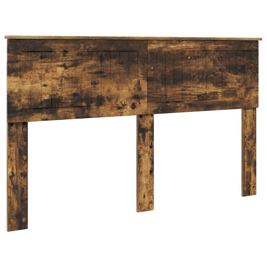 Hoofdbord met hoofdeinde Gerookt eiken 150 cm Bewerkt hout