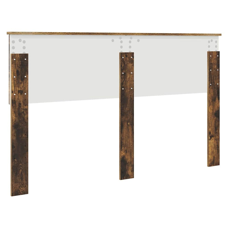 Hoofdbord met hoofdeinde Gerookt eiken 150 cm Bewerkt hout