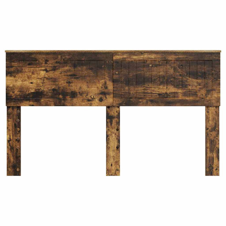 Hoofdbord met hoofdeinde Gerookt eiken 150 cm Bewerkt hout