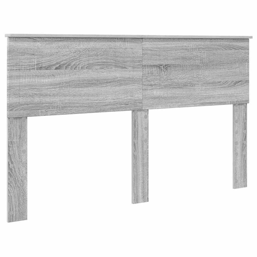 Hoofdbord met hoofdeinde Grijs Sonoma 150 cm Bewerkt hout