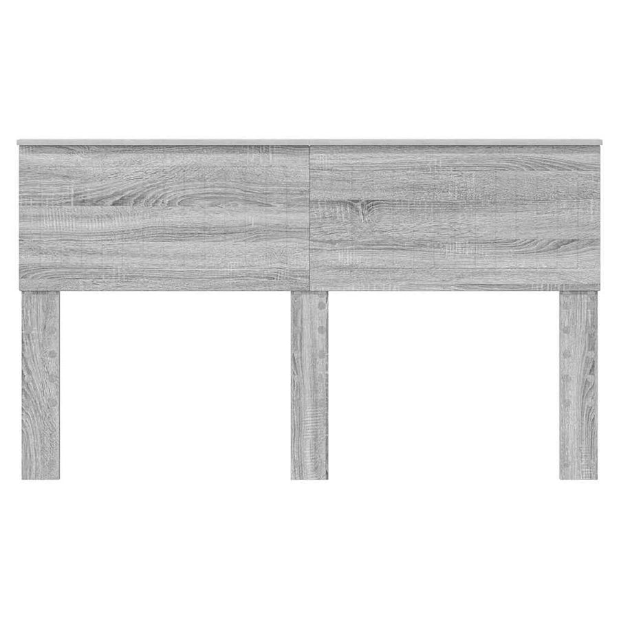 Hoofdbord met hoofdeinde Grijs Sonoma 150 cm Bewerkt hout