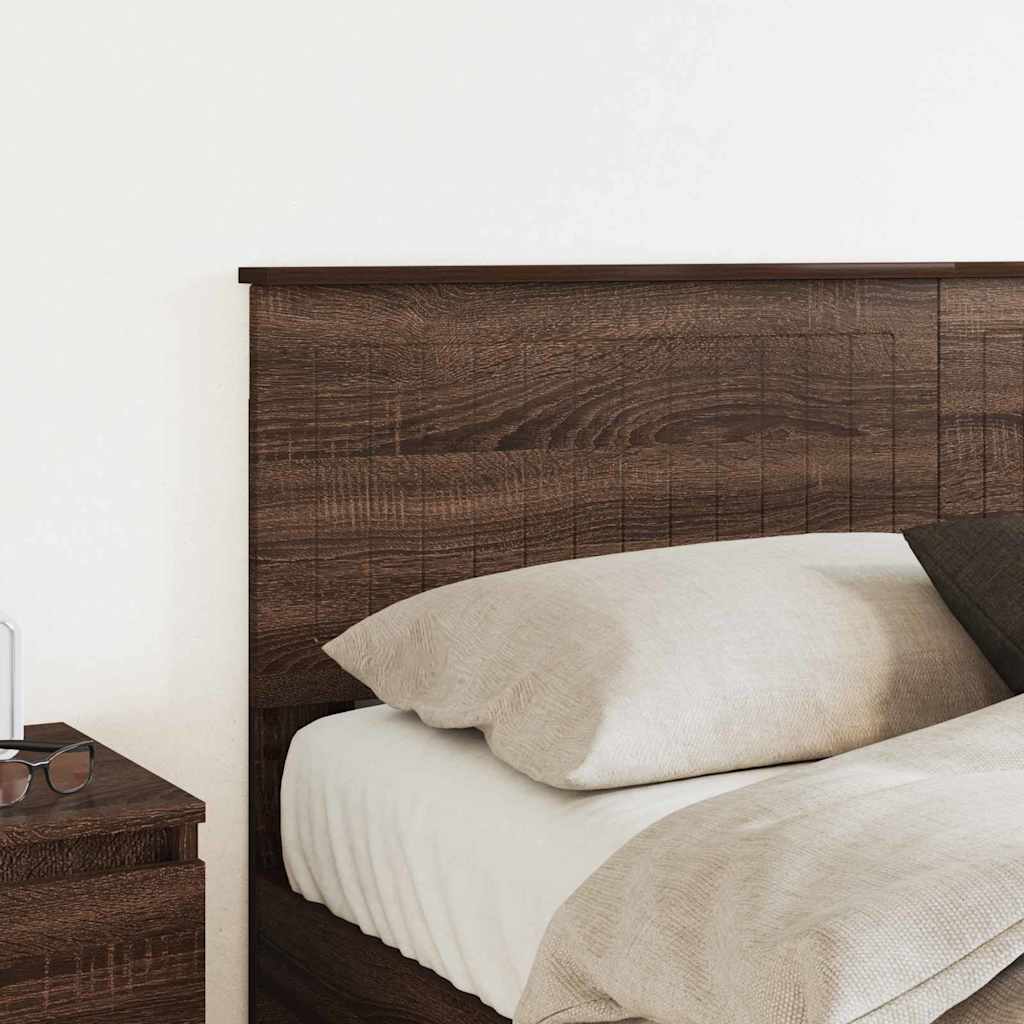 Hoofdbord met hoofdeinde Bruin Eiken 150 cm Bewerkt hout